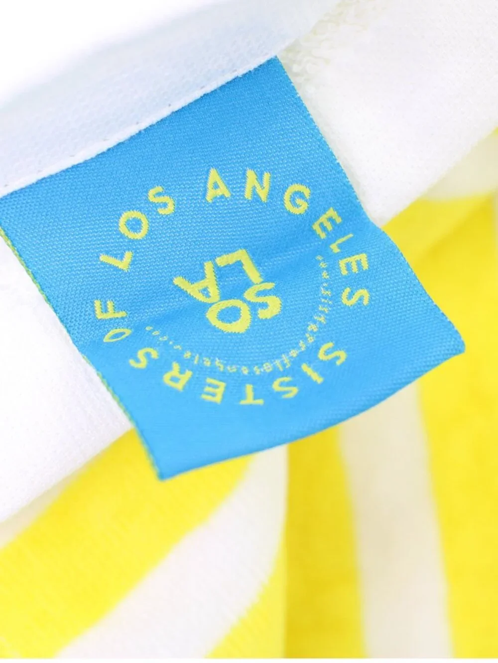 Sisters Of Los Angeles SOLA Striped Yellow & White 